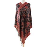 Cashmere Classic All-match Jacquard Cashew Tassel Scarf For Four Seasons