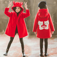 Web celebrity woolen coat