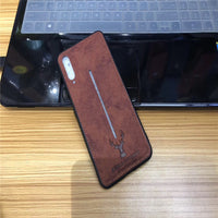 Hard shell leather phone case