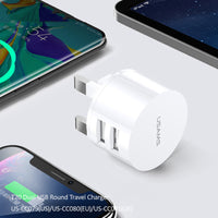 Portable Universal Dual USB Phone Charger