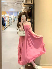 Women's Sexy Backless Halterneck Waist-Cinching Dress