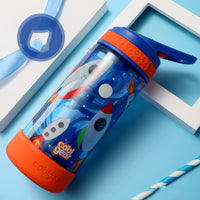 Portable Large-capacity Water Bottle With Suction Nozzle For Primary School Students