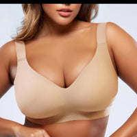 Plus-size Seamless, Breathable Underwire Bra With A Secure, Shaping Cup