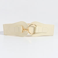 Women's Simple Sweet Cool PU Leather Decoration Wide Belt