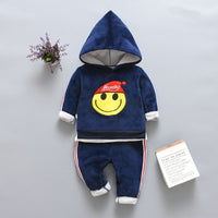 Children's Fashion Casual Plush Velvet Suit