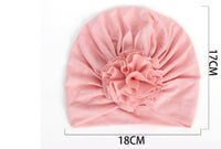 Pleated flower hat