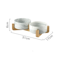 Marble cat rice bowl