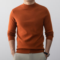 Men's Wool-blend Knitwear With A Mock Turtleneck