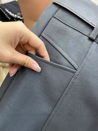 Fashionable Elegant Slimming High Waist Black Casual Shorts