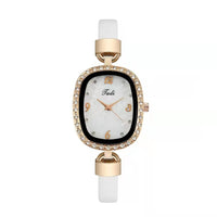 Fashion Belt Marbling Rhinestone Women's Quartz Watch Bracelet Set