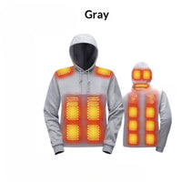Hooded Heating Sweater Men's Outdoor Stretch Casual