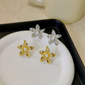 INS Light Luxury Pearl Flower Earrings