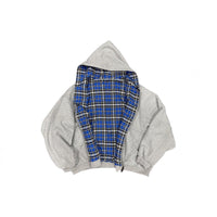 Stitching Double-sided Wear Special-interest Design Hooded Sweater