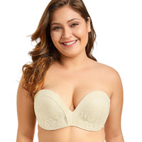 Female tube top anti-slip thin support