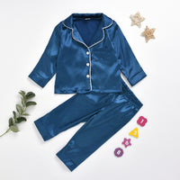Solid Color Cotton Cardigan Long Sleeve Two Piece Suit