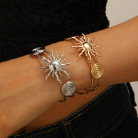 Womens Starfish And Conch Shell Sun-Open Bracelet