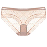 Low-waist mesh lace-wrapped women's panties