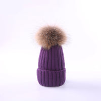 Autumn and winter new scorpion hair ball children's wool hat