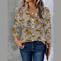 Women's Summer 3D Printed Blouse