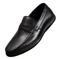 Leather Shoes Men's Autumn New Flat Heel Soft Bottom