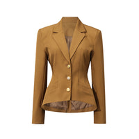 New Stylish Slim-Fit Waist-Cinching Suit Jacket