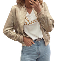 Solid Color Short Women's Casual Versatile Multi-pocket Jacket