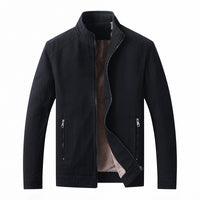 Stand-up Collar Jacket Autumn Plus Velvet Cotton Coat Outerwear
