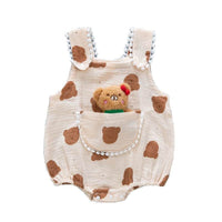 Cute Baby Gauze Triangle Rompers