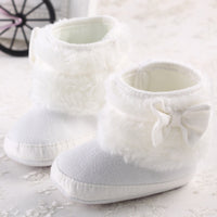 Baby Girl Soft Bottom Snow Plus Velvet Thermal Toddler Shoes
