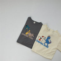 Fashion Half Sleeve Cotton Dinosaur T-shirt