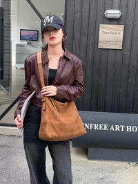 Womens Stylish High-Capacity Commuter Shoulder Bag