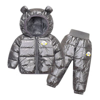 Children's Down And Wadded Jacket Sets Thick Wash-free Outer Wear