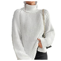 Comfortable Womens Top With A High Fold-over Collar