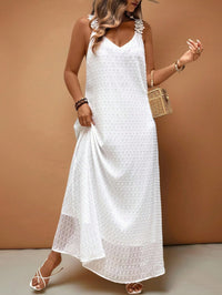 Womens Solid-Color Lace Hollow-Out Suspender Dress