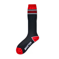 Nylon Striped High Tube Football Socks For Athletic Durability