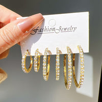 European And American Fashion Shiny C-shaped Earrings
