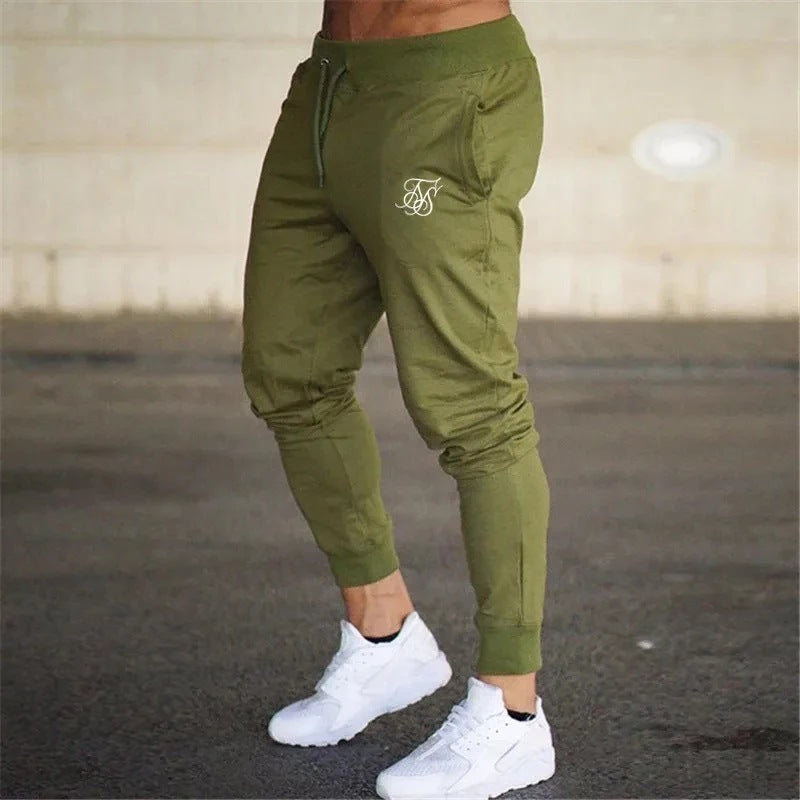 Sports Pants Men's Fitness Pants Solid Color Fashion Casual Pants