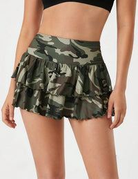 Fashion Sexy Camouflage Short Skirt For Women