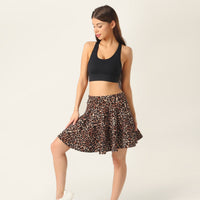 High-waisted Printed Plaid No-Slip Short Skirt For Women