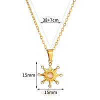 European And American Retro Personalized Sun Necklace