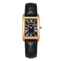 New Square Waterproof Quartz Simple Three-pin Roman Literal Women's Watch