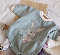 Children's Simple Cute Rabbit Romper Leggings