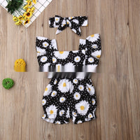 Baby Short Sleeve Thin Pineapple Print Baby Romper
