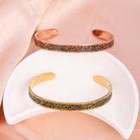Stainless Steel Fashionable And Versatile Arabic-Script Open Bracelet