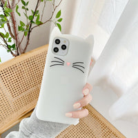 Whiskered cat mobile phone case