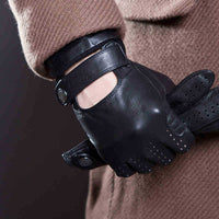 Sheepskin leather touch screen hand