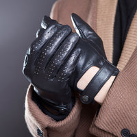 Sheepskin leather touch screen hand