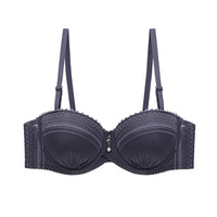 Women's Solid Color Lace Thin Half Cup Bra Push Up Shaping