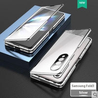 Folding Screen Magnetic Suction Fully Wrapped Glass Phone Case
