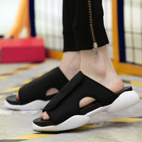Summer Couple Sandals And Slippers Trend Thick-Soled Men's Slip-On Slippers